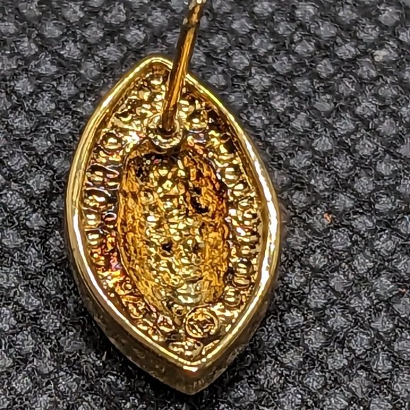 Genuine Diamond 14k Yellow Gold over Sterling - Picture 3 of 3